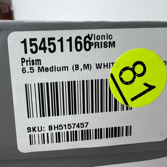 New Vionic Prism Minimalistic Shine Leather Sandals White Women 6.5 M NWB - Picture 10 of 10